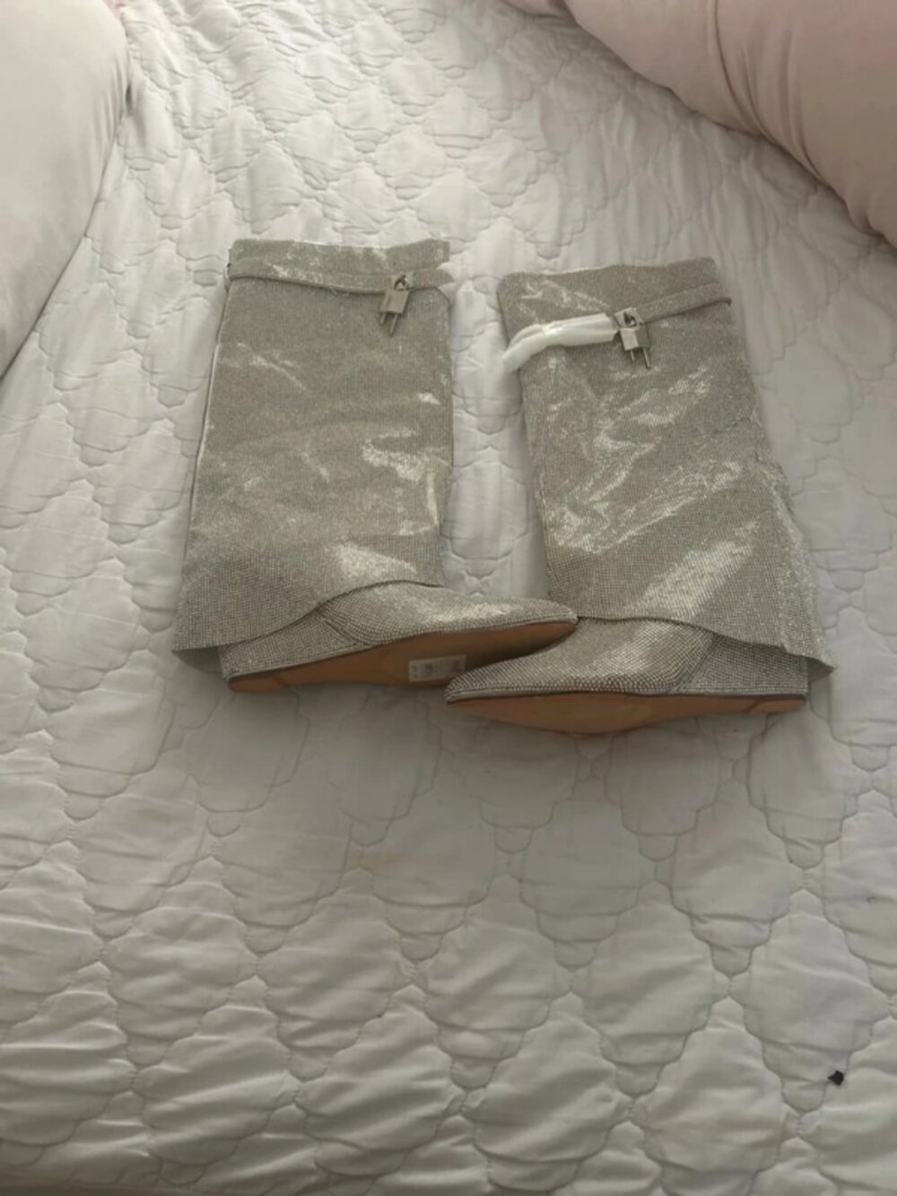 Silver Rhinestone Boots - Picture 4 of 5